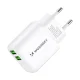 Įkroviklis Wozinsky CUWCW 2.4A 2 x USB-A, baltas
