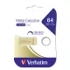 USB atmintinė Verbatim Metal Executive 64 GB USB 3.0, auksinė