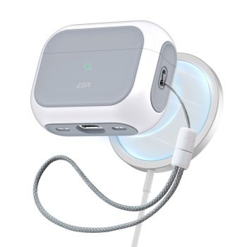 ESR dėklas Apple AirPods Pro 1 / 2 ausinėms Orbit HaloLock, baltas