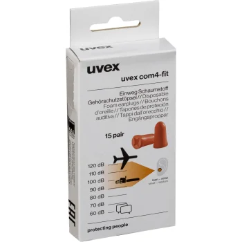 Ausų kištukai uvex com4-fI Minibox, 15 porų, oranžiniai