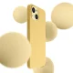 Dėklas „3mk Hardy Silicone MagCase“, skirtas „iPhone 15 Plus“, geltonas
