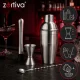 Barmeno rinkinys kokteiliams Zortiva 6in1 su 700 ml plaktuvu, sidabrinis