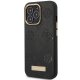 Guess Peony Logo Plate MagSafe dėklas iPhone 14 Pro Max, juodas