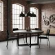 Aksominės valgomojo kėdės ModernHome 140820, 4 vnt., juodos
