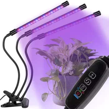LED Plant Grow Light Gardlov 19242, 3 Panels, 60 LEDs, USB with Timer