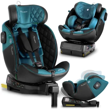 Nukido Prestige Line 710101 automobilinė kėdutė, 0-36 kg, Isofix, Black/Blue