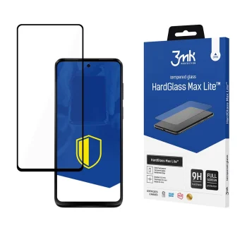 3mk HardGlass Max Lite Tempered Glass for Motorola Moto G23, Black