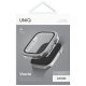 Uniq Voute dėklas su stiklu Apple Watch 10/11 46mm, sidabrinis