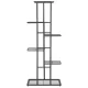 Ruhhy 6 aukštų metalinis stovas augalams, 106 cm, juodas