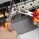 Izoliacijos nuėmimo replės KNIPEX 11 06 160 T su atidarymo spyruokle, 160 mm