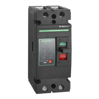 Nuolatinės srovės automatinis jungiklis DC 2P, 125A, 500VDC, juodas