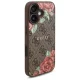 Guess 4G Flowers Print MagSafe dėklas, skirtas iPhone 16, rudas