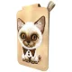Nimmy New Big-Eye Cute Pets 2.0 Cat magnetinis dėklas-stovas kortelėms, rudas