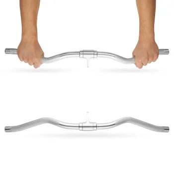 Lenkta traukos rankena treniruokliui 4FIZJO, 70 cm