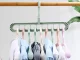 Multifunctional wardrobe hanger organizer, 2 pcs, green