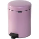 Brabantia NewIcon šiukšliadėžė su pedalu, 5 l, Lilac Pink