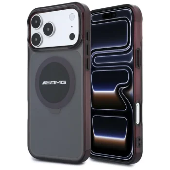 Dėklas Mercedes AMG iPhone 18 Pro Max / 17 Pro Max MagSafe Bicolor, juodas / bordo