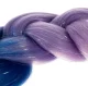 Soulima sintetiniai plaukai kasoms, ombre su blizgučiais, 60 cm