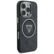 Guess IML Metal Glitter 4G MagSafe dėklas telefonui iPhone 16 Pro, juodas