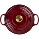 Le Creuset Signature apvalus ketaus puodas 24 cm Garnet