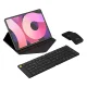 Belaidės sulankstomos klaviatūros ir ergonomiškos pelės rinkinys Delux KF10 + MF10PR