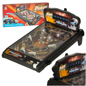 Stalo žaidimas Pinball Flipper su šviesomis ir muzika