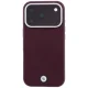 BMW Sign Inclined Deboss Letters MagSafe dėklas iPhone 17 / 18 Pro Max, bordo