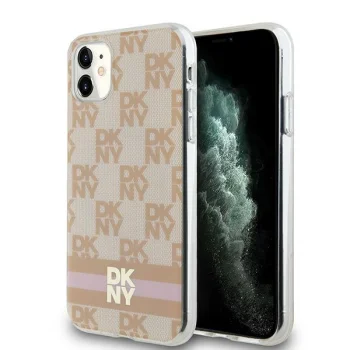 DKNY dėklas iPhone 11 / XR su MagSafe, rožinis