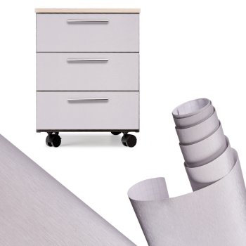 Lipni plėvelė baldams ir automobiliams Case 128455, šlifuotas sidabras, 1.52x30m