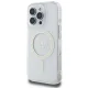 Guess iPhone 16 Pro Max dėklas IML Glitter Circle MagSafe, skaidrus