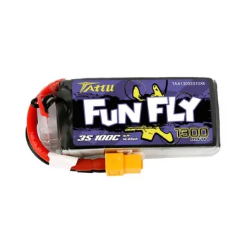 Tattu Funfly akumuliatorius 1300mAh 11.1V 100C 3S1P XT60