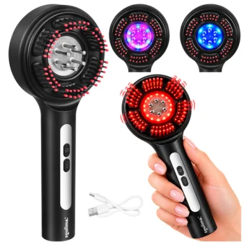 Soulima 3-in-1 scalp massager with LED and cosmetic reservoir
