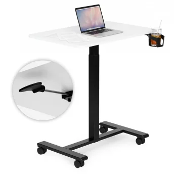 Mobile Height Adjustable Desk 70x48 cm Rolling Laptop Table for Home Office ModernHome