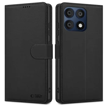 Tech-Protect Wallet atverčiamasis dėklas Motorola Edge 70 Pro 5G, juodas