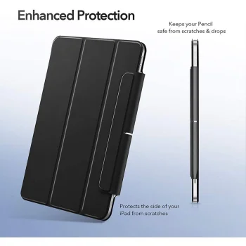 ESR Rebound Magnetic atverčiamasis dėklas iPad Air 10.9" (2020/2022) juodas
