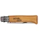 Opinel No. 08 Carbon lenktinis peilis su dėklu medinėje dėžutėje