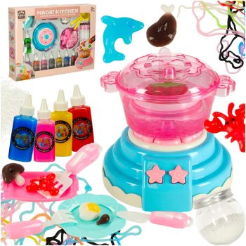 Kūrybinis rinkinys vaikams 3D Magic Kitchen, 62 dalys, mėlynas (pažeista pakuotė)
