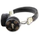 Guess Peony Script Round Shape GUBH70EPOSMK belaidės uždedamos ausinės, juodos