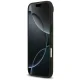 Guess Grained Flowers Classic Logo MagSafe dėklas telefonui iPhone Air, juodas