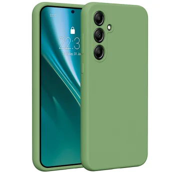Etteri Silicone Case for Samsung Galaxy A35 5G, Light Green