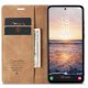Samsung Galaxy A54 (SM-A546) CASEME Wallet Magnetic Leather Case Cover, Coffee