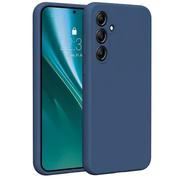 Etteri Silicone Case for Samsung Galaxy A35 5G Dark Blue