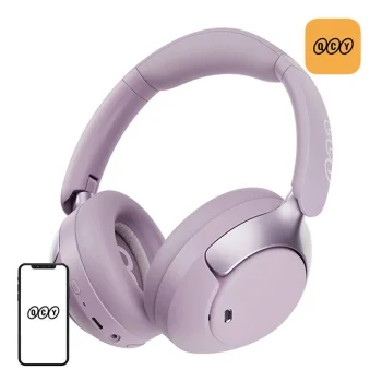 Belaidės ausinės QCY H3 Pro ANC, violetinės