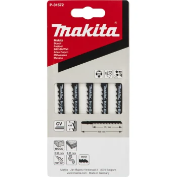 Makita HGS24DV P-31572 siaurapjūklio pjūkleliai medžiui, 5 vnt.