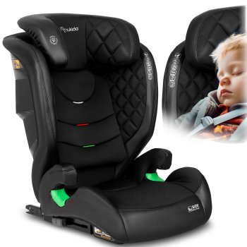 Vaikiška automobilinė kėdutė Nukido Louis, 15-36 kg, Isofix, juoda