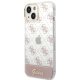 Guess 4G Pattern Script dėklas, skirtas iPhone 14 Plus, rožinis