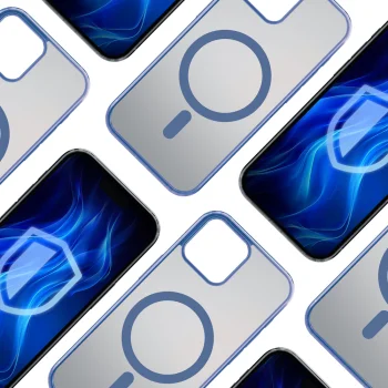 3mk Frosty MagCase dėklas Apple iPhone 14 Plus, mėlynas / skaidrus