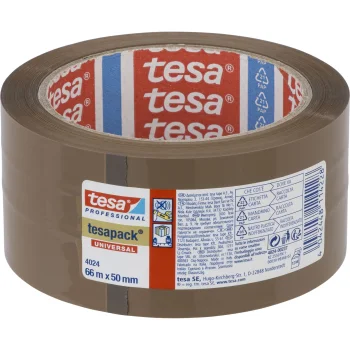 Pakavimo juosta Tesa 04024, 66 m x 50 mm, universali, ruda