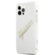 Guess iPhone 12 Pro Max dėklas Vintage Script, skaidrus