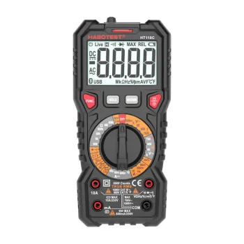 Skaitmeninis multimetras Habotest HT118C su žibintuvėliu, True RMS ir NCV